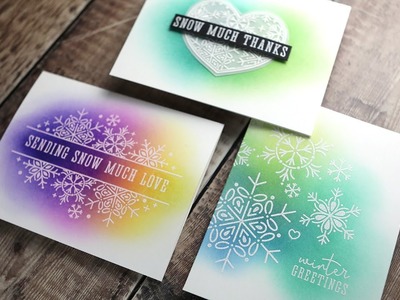 Holiday Card Series 2022 - Day 24 - Colorful Ink Blended Cards