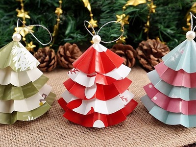 How to Make a Paper Christmas Tree Ornament | Tutorial