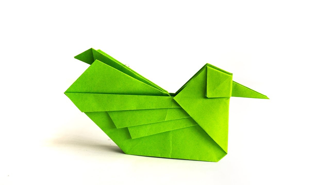 How to make an Origami Mandarin Bird - paper bird