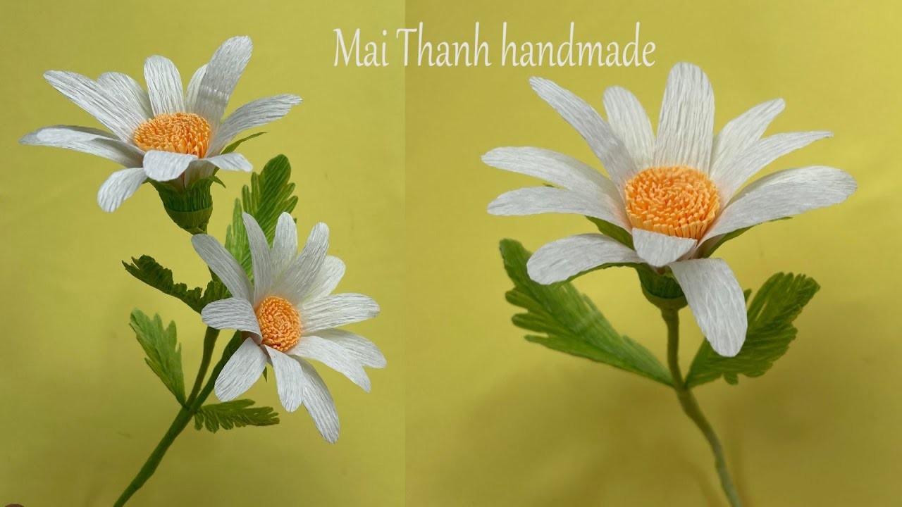 How To Make Daisy Paper Flower. Paper Flower. Paper Flower With Joyce