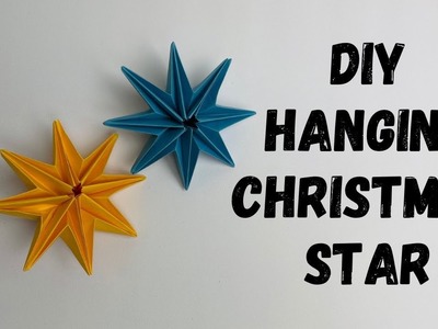 How to make DIY hanging star ? Part 1  #art #christmas #origami #papercraft #holiday #star