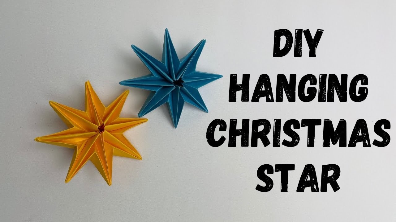 How to make DIY hanging star ? Part 1  #art #christmas #origami #papercraft #holiday #star