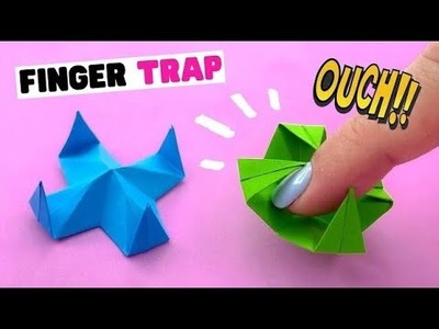 How To Make DIY Origami Finger Trap   Paper Finger Trap  Paper Toy