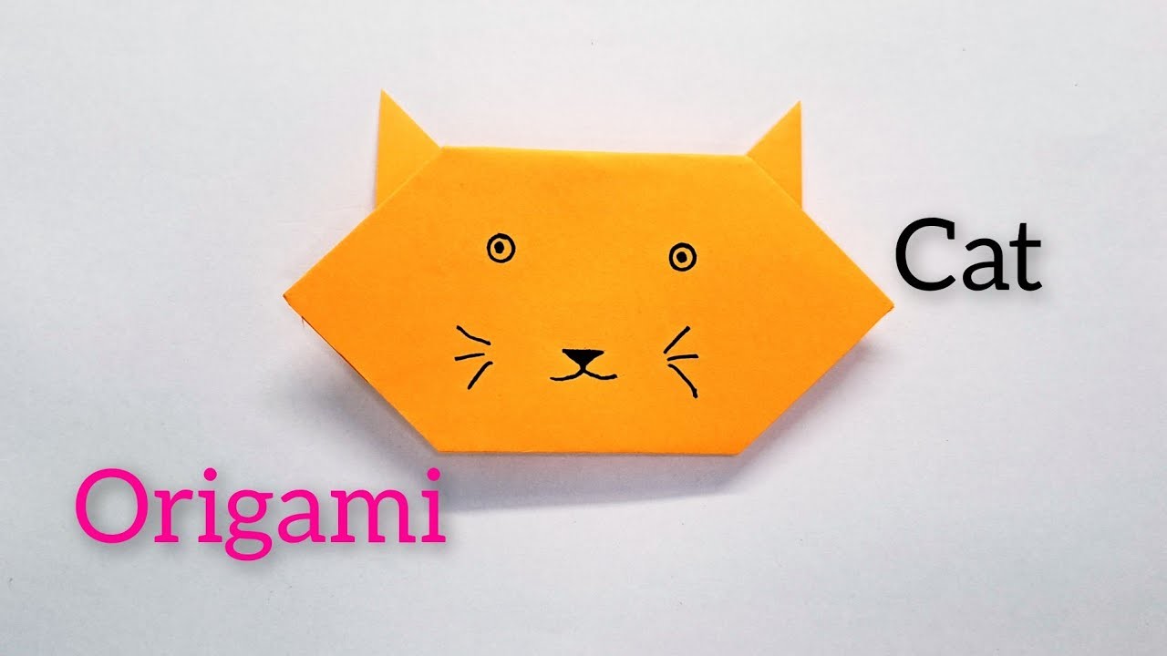 How to make origami cat | easy origami cat