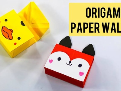 How to Make Origami Paper Wallet.Mini Paper coin bag. Orgami wallet.Origami purse.origami bag