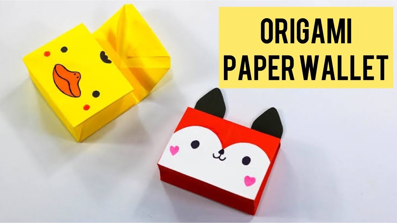 How to Make Origami Paper Wallet.Mini Paper coin bag. Orgami wallet.Origami purse.origami bag