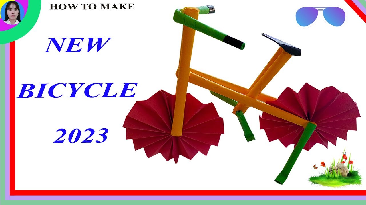 How to make paper cycle | Origami bike | DIY mini paper bike