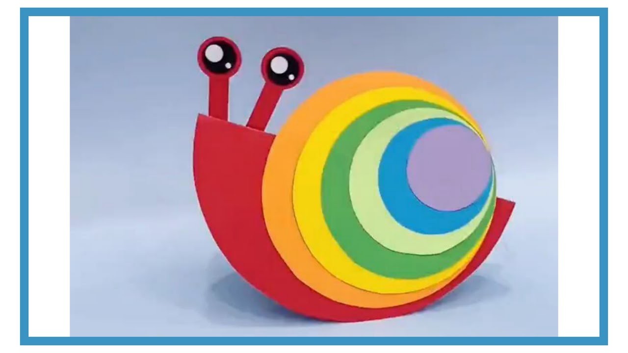 How to make paper Snail | Rainbow paper Snail | DIY paper Toy | easy paper craft