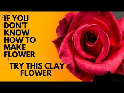 How to make Polymer clay flower 2023 in easy way|Clay flower 2023