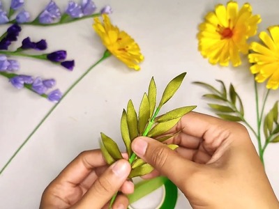 HOW TO MAKE SATIN RIBBON FLOWER | Bunga Unik dari Pita Satin #satinribbon #craft