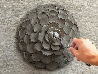 It's great that he made a flower with many petals out of cement