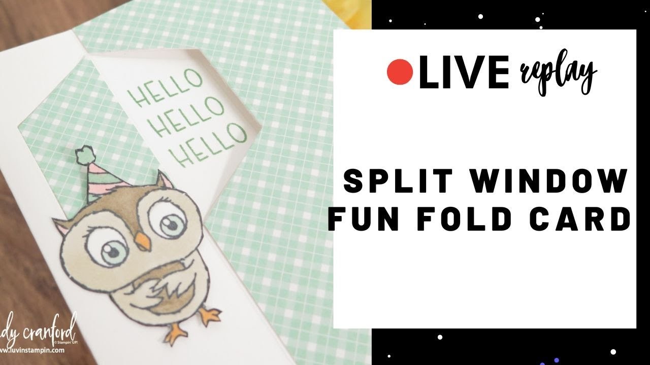 Learn How To Make A Split Fun Fold Card