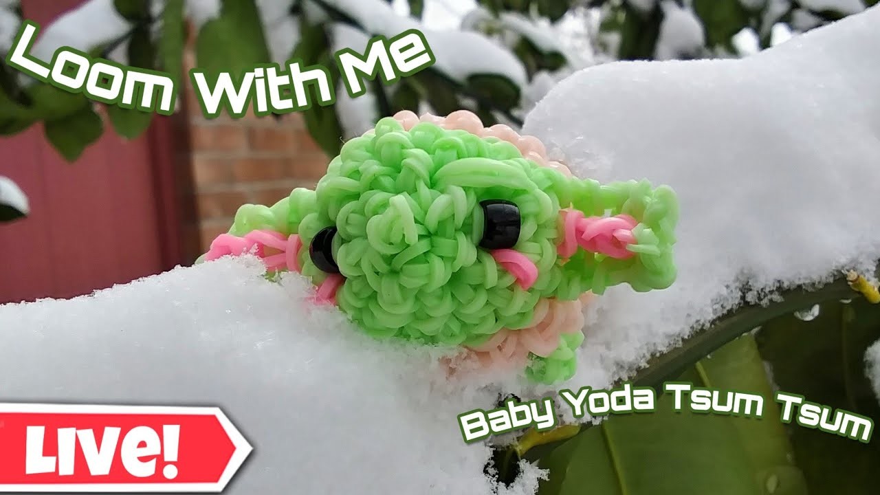 LIVE Loom With Me Mini Yoda Tsum Tsum (Rainbowloom)