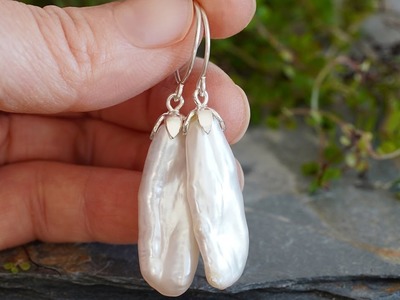 Making Dangle Earrings with Pearls and Silver