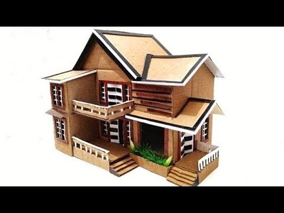 Miniature cardboard house #diy