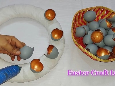 New Easy  Easter wreath idea made with Egg shells | DIY Affordable Easter craft idea ????