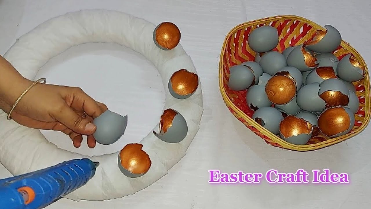 New Easy  Easter wreath idea made with Egg shells | DIY Affordable Easter craft idea ????