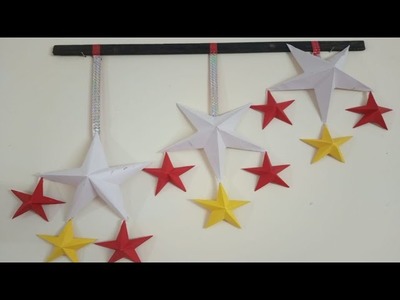 Orgami easy paper star.how to make a paper star.diy paper star .