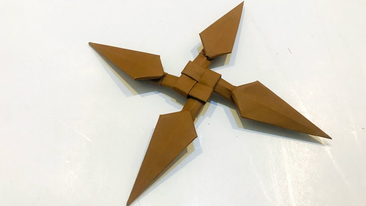 Origami | How to Make Paper Ninja Star | Fold Paper | Kunai Shuriken | Easy Paper Kunai Shuriken