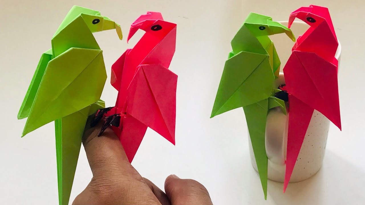 Origami Paper Parrot | How to Make Paper Bird for your Kids