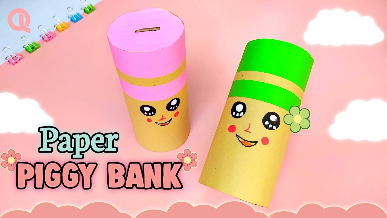 Origami Piggy Bank | how to make paper saving money easy