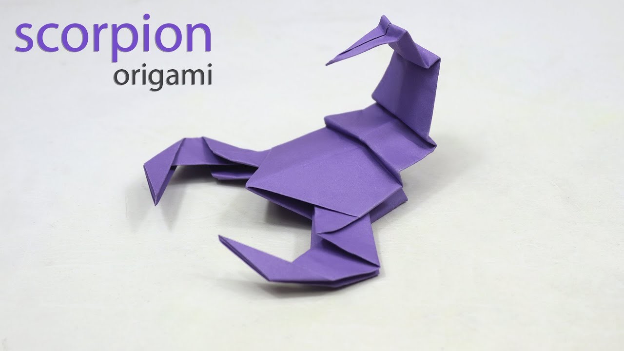 Origami Scorpion Tutorial - Paper Scorpion folding