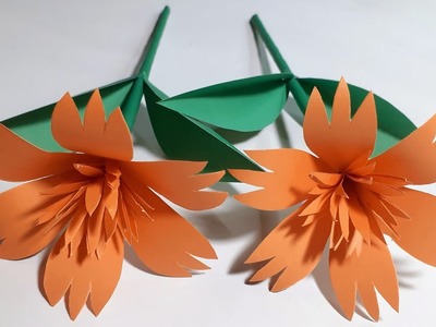 Paper Flower | Paper Craft | DIY flower | Origami Flower 1 | How To Make Paper Flower