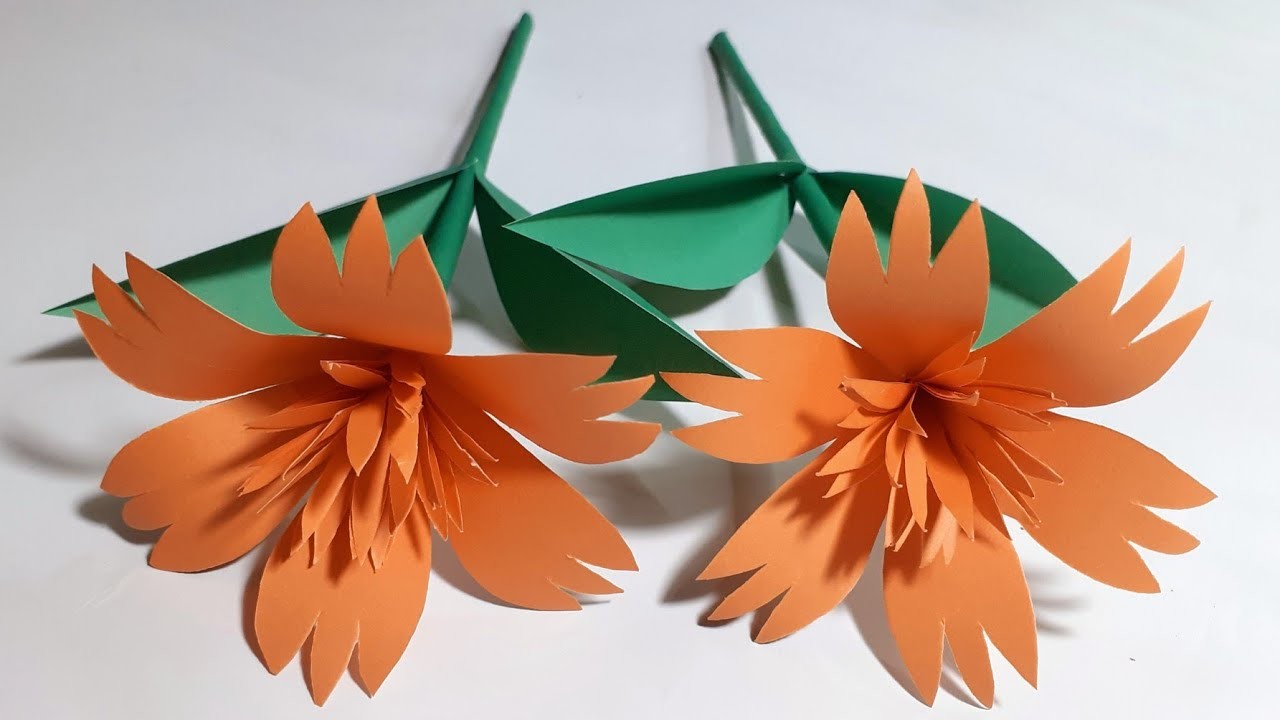 Paper Flower | Paper Craft | DIY flower | Origami Flower 1 | How To Make Paper Flower