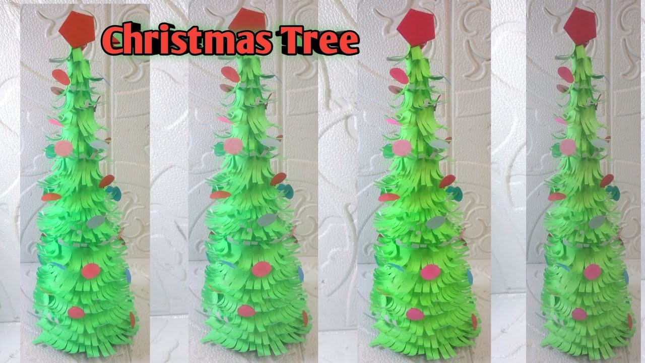 Pohon Natal Dari Kertas Origami, Christmas tree || Diy Hiasan Natal, Ornament Natal Mudah