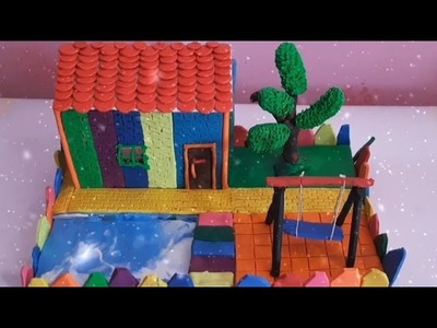 Polymer Clay Art made mini House #Handcraft Which clay is used for clay art