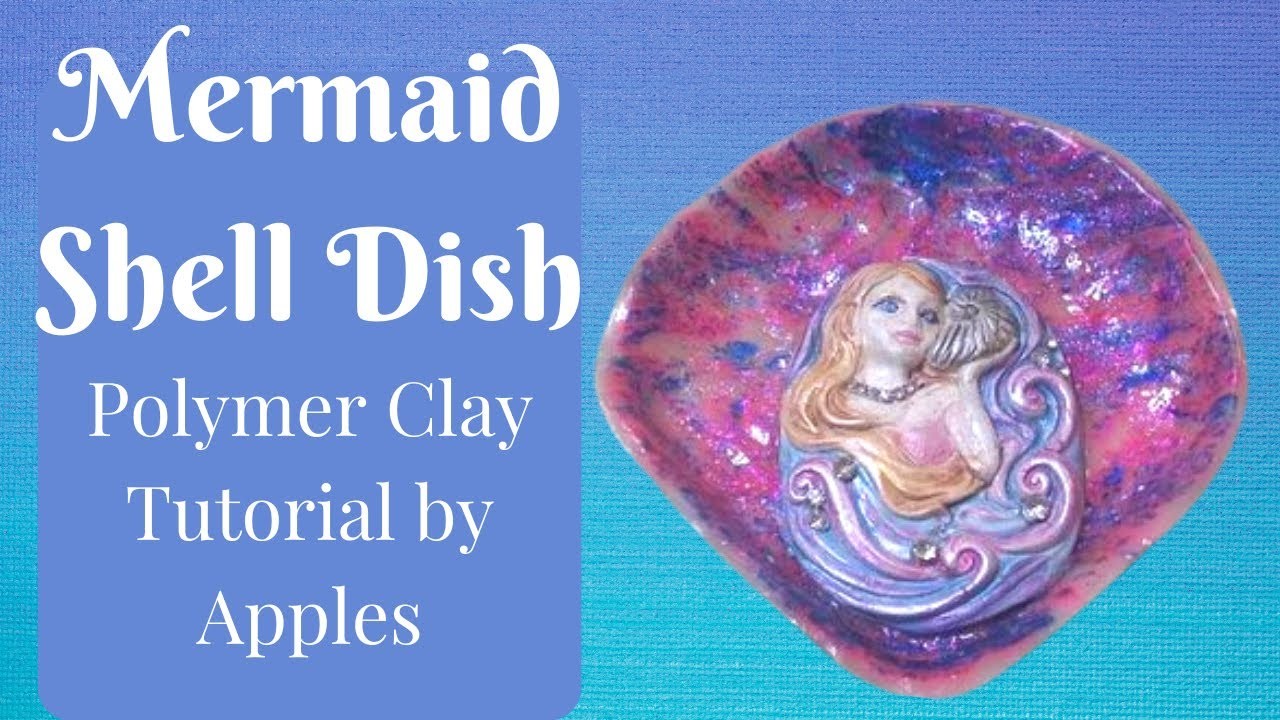 Polymer Clay ~ Mermaid Shell Dish