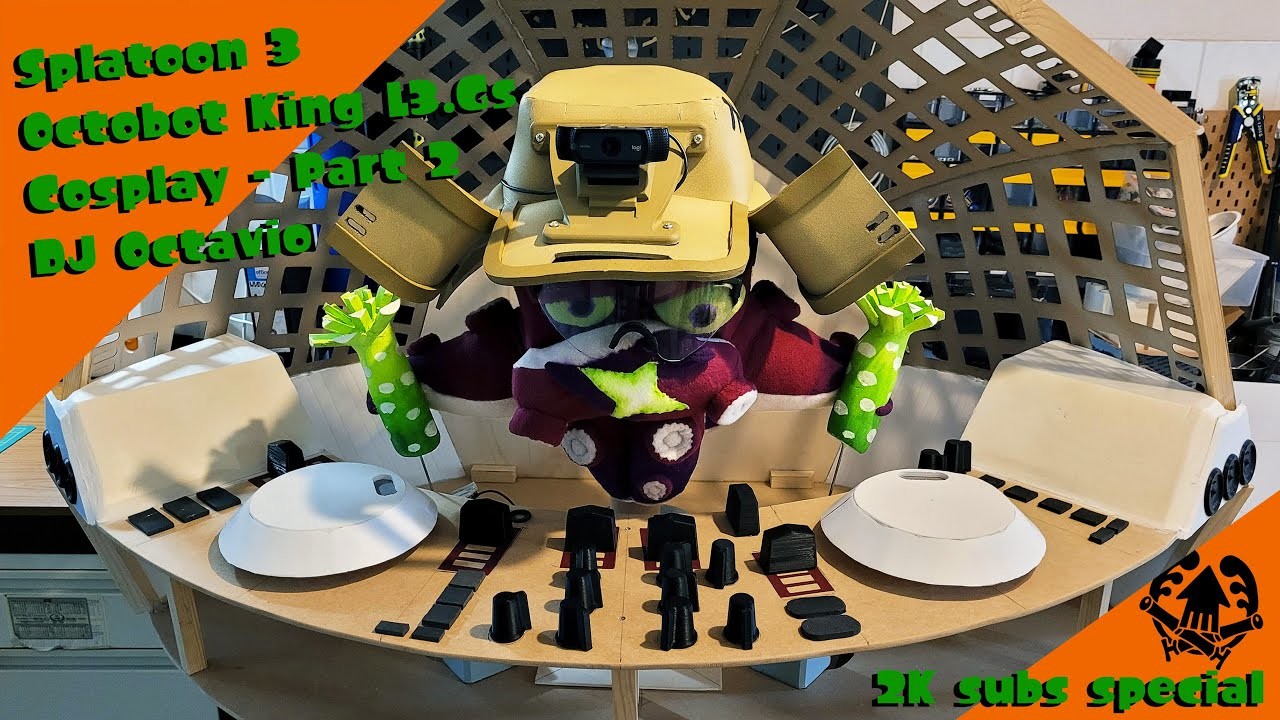 Splatoon 3 - Octobot King L3.Gs cosplay, DJ Octavio + DJ Studio