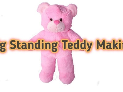 Standing Teddy Handmade Soft Toys making Online Tutorial @lazydiy Bangla step by step