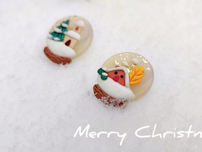 ✤Studio Vlog #3✤ Polymer clay snowglobe design | Merry Christmas | Soft comfy BGM |