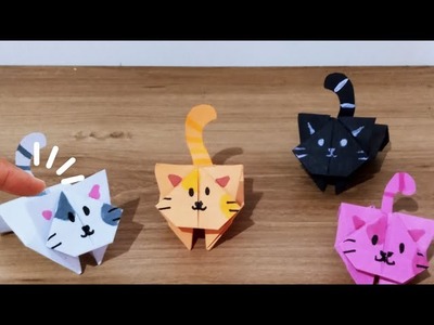 [THE BEST ORIGAMI TOY 2023] | How to make a paper cat tha jumps a lot | paper toys