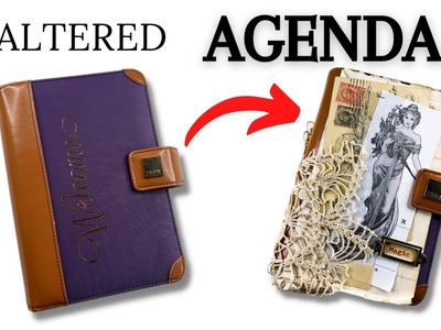 Turn an old AGENDA into a Vintage-style Planner for 2023