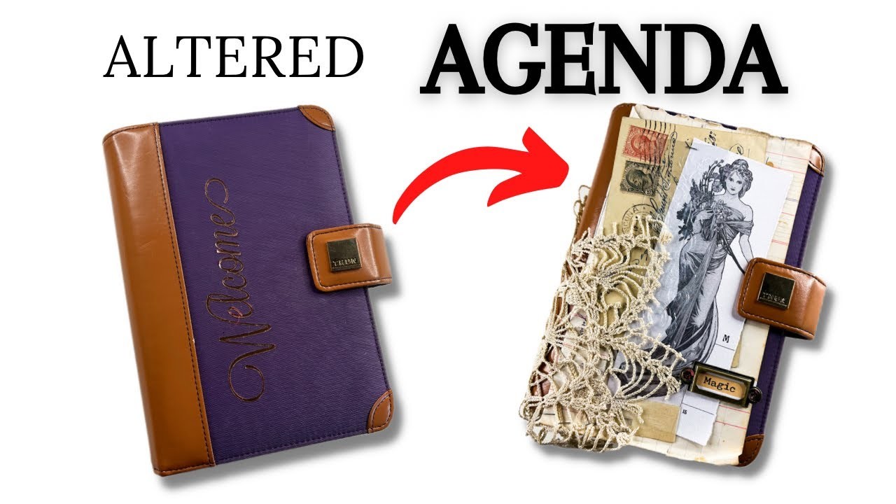 Turn an old AGENDA into a Vintage-style Planner for 2023