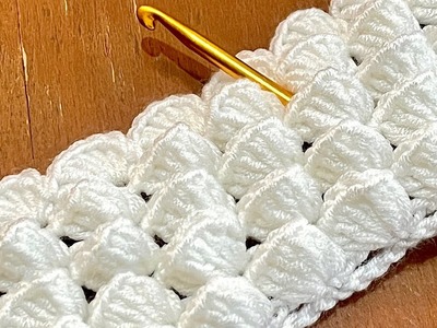 WOW!????????How to Crochet for beginners. Very Easy Crochet knitting. Crochet baby blanket