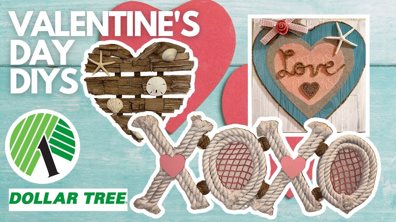 ???? 10 BEST Coastal Valentine's Day DIYS with Dollar Tree! Hacks