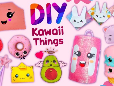 12 DIY Kawaii Things - School Supplies - Paper Craft - Cute, Fun and Useful #diy