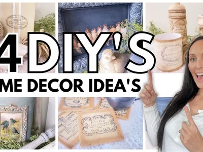 15 Beautiful home decor items to make in 2023 | Diy's using transfers, moulds, and stamps