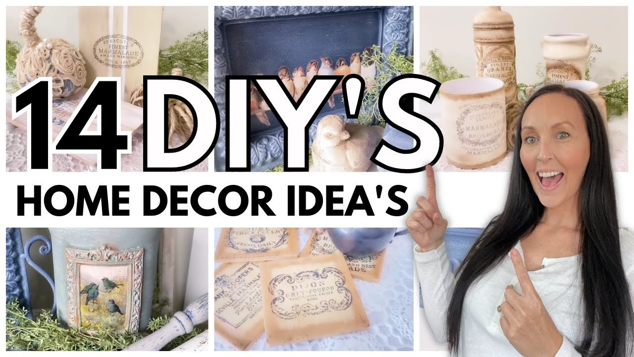 15 Beautiful home decor items to make in 2023 | Diy's using transfers, moulds, and stamps