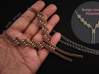 1st January Special.Tapering Necklace, Stylish & Trendy\Seed bead jewelry making\Collar\Tutorial\diy