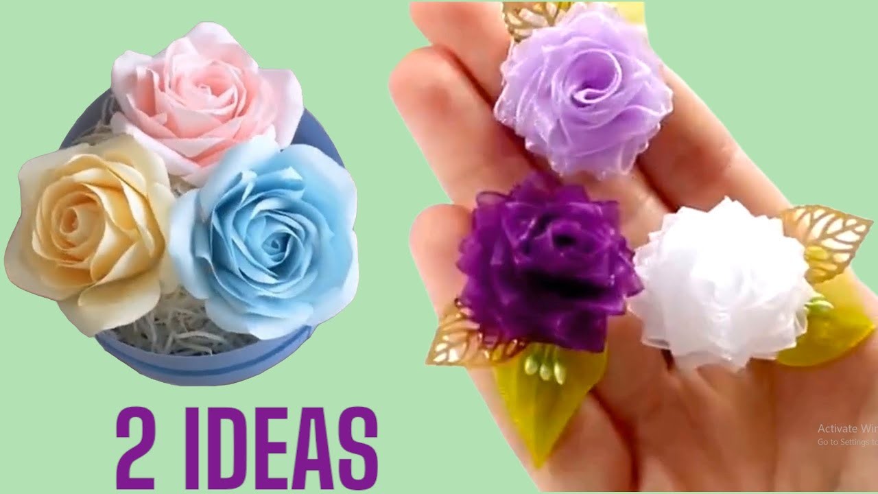 2 Types Of Ribbon Flowers You Can't Miss - how to make ribbon flowers