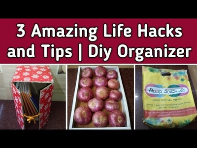 3 Amazing Life Hacks and Tips | Diy Organizer | School Hacks #trending #diy #tips  @passsamayal