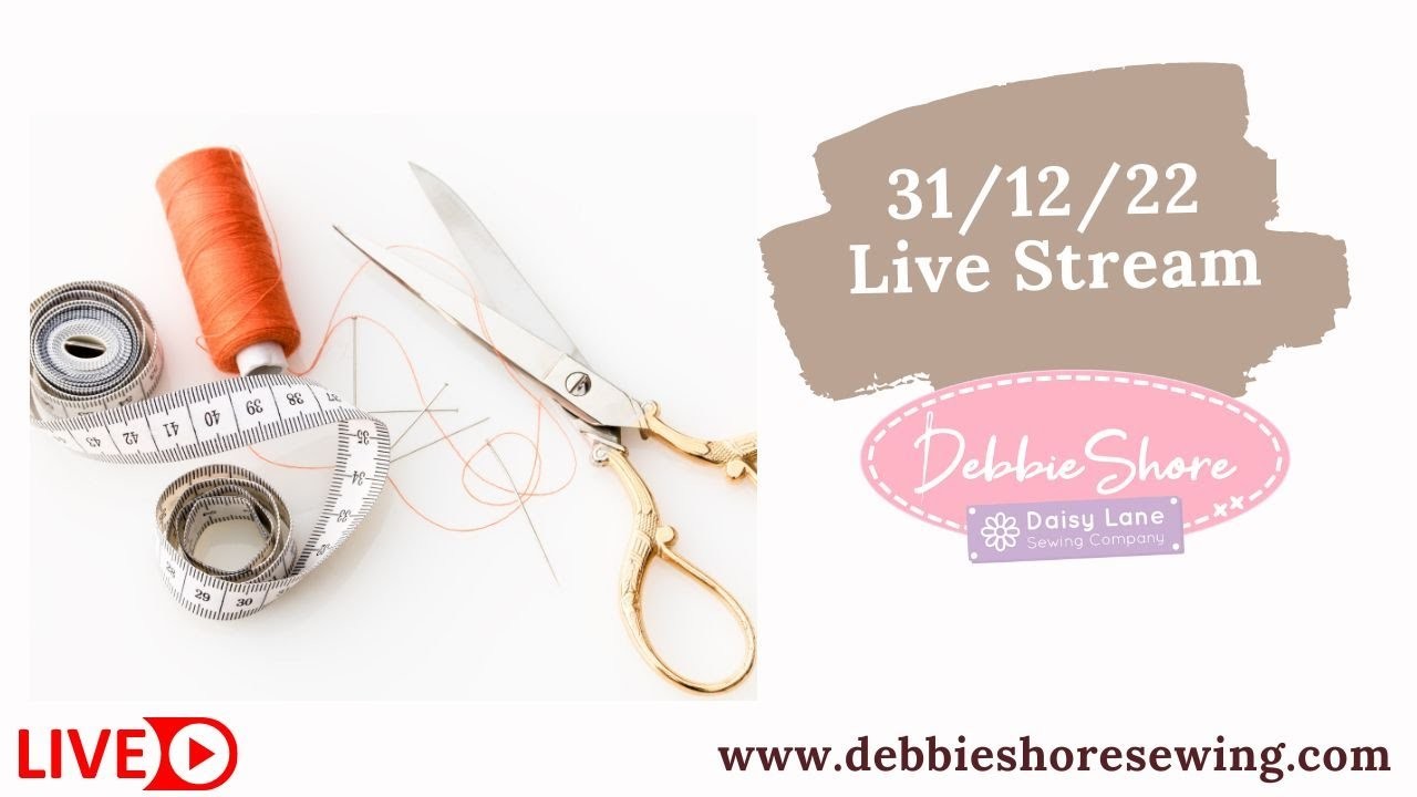 31.12.22 Debbie Shore's  Live Stream, sewing a heart pin cushion