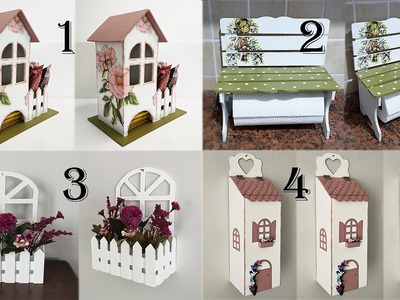 4 Useful and Decorative Ideas for Your Home - Cardboard Crafts