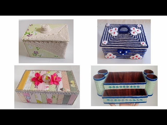 4 Useful Diy Project From Cardboard. Cardboard Craft Idea. Diy Craft. Diy Organizer