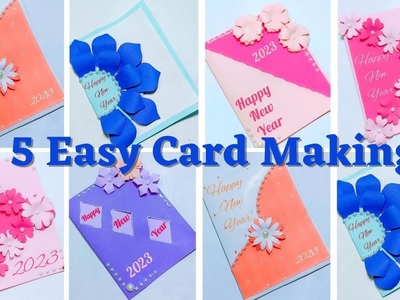 5 Beautiful and Easy Card Making.#card.#handicraft.#papercraft.#2023