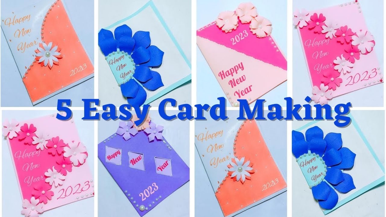 5 Beautiful and Easy Card Making.#card.#handicraft.#papercraft.#2023